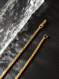 Gold Vermeil Hexagon Chain Bracelets