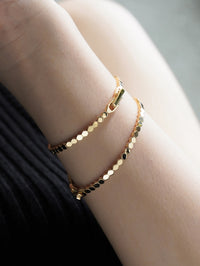 Gold Vermeil Hexagon Chain Bracelets