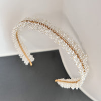 Handmade Delicate Pearls Headband