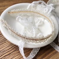 Handmade Delicate Pearls Headband