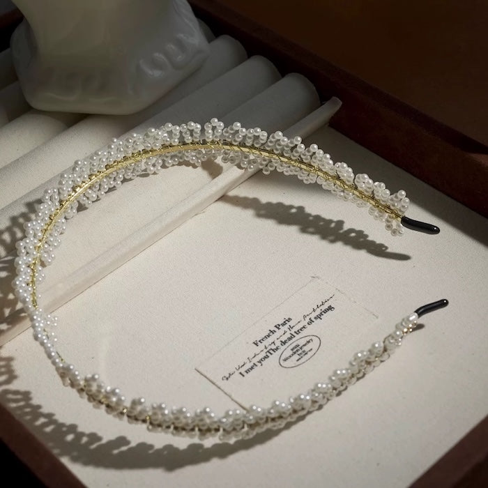 Handmade Delicate Pearls Headband