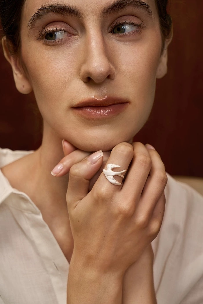 Sterling Silver Heaven Bird Ring