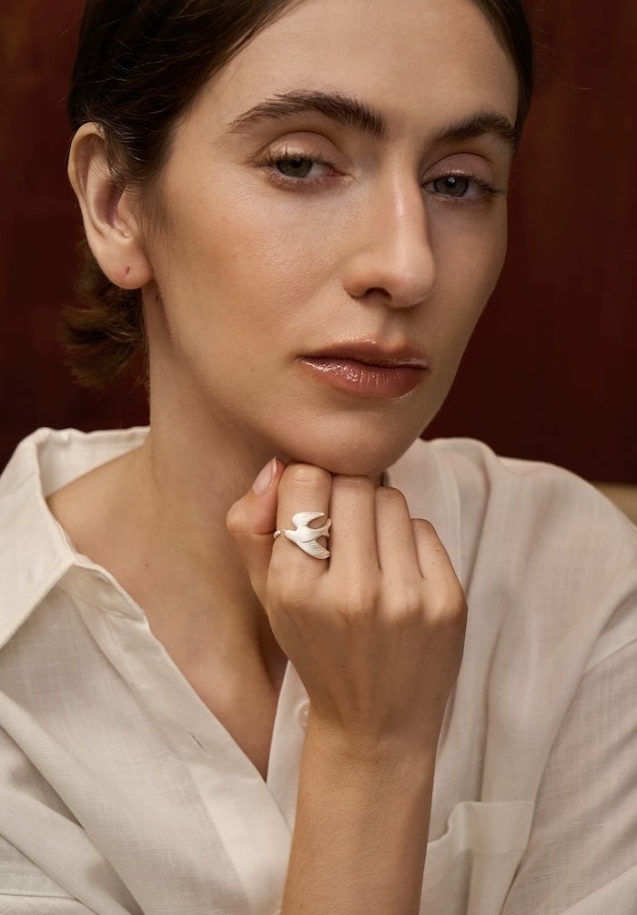 Sterling Silver Heaven Bird Ring