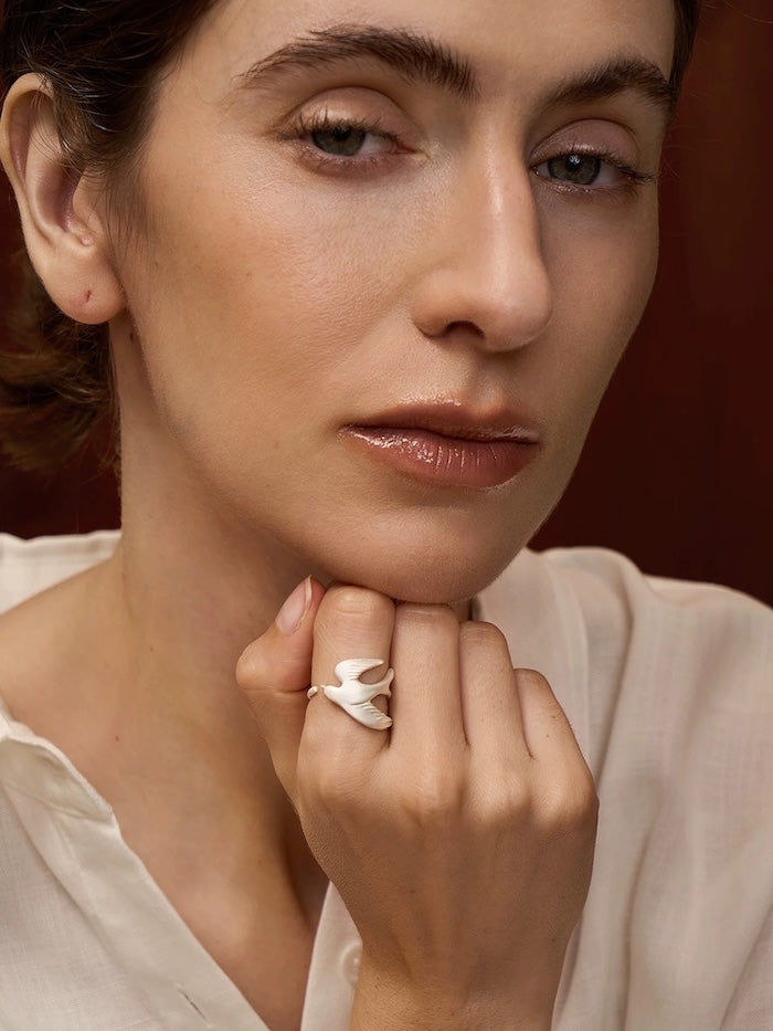 Sterling Silver Heaven Bird Ring