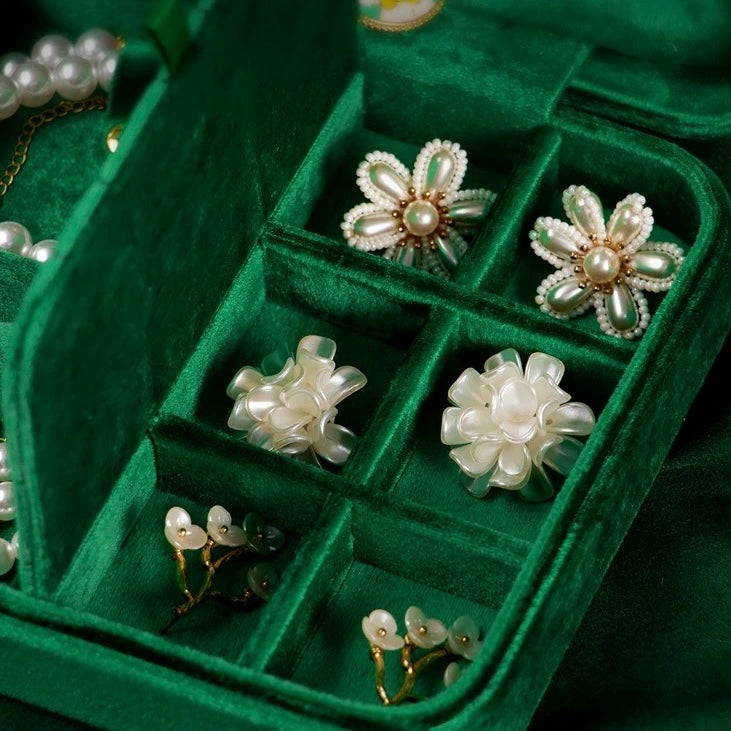 Luxury Velvet Large Jewelry Box