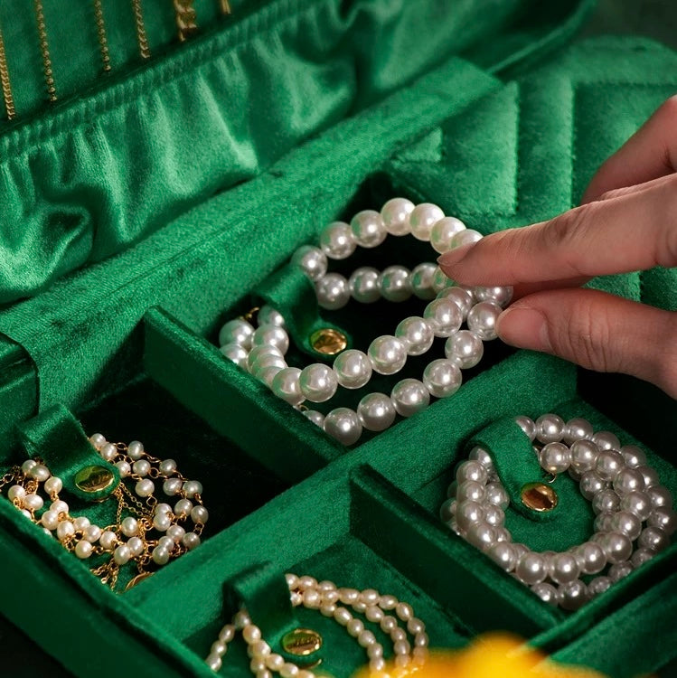 Luxury Velvet Large Jewelry Box