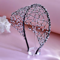 Luxurious Knitted Crystal Hairnet