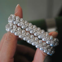 Knitted Pearl Sparkling Luxury Bracelet