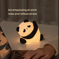 Kungfu Panda Night Light – Soft Silicone LED Lamp for Nursery & Bedside