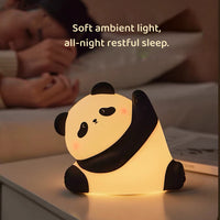 Kungfu Panda Night Light – Soft Silicone LED Lamp for Nursery & Bedside
