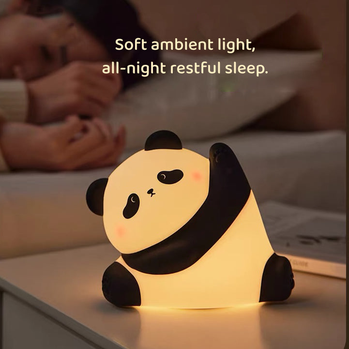 Kungfu Panda Night Light – Soft Silicone LED Lamp for Nursery & Bedside