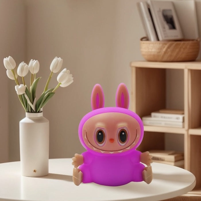 Labubu Night Lamp – Soft Silicone Rechargeable Tap Light