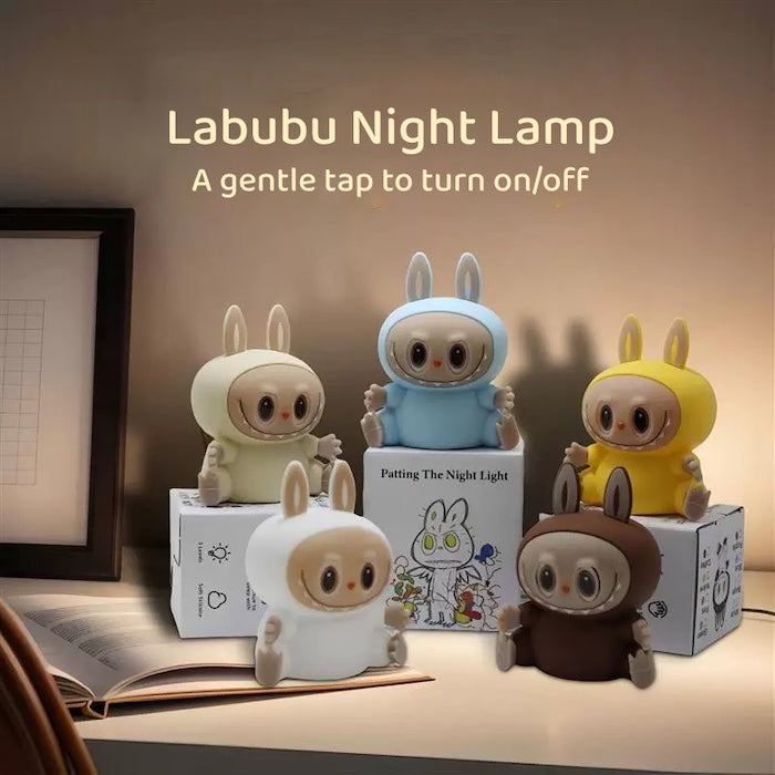 Labubu Night Lamp – Soft Silicone Rechargeable Tap Light