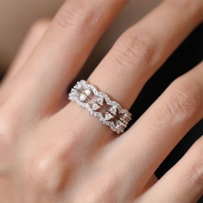 Dazzling Princess Style Lace Ring