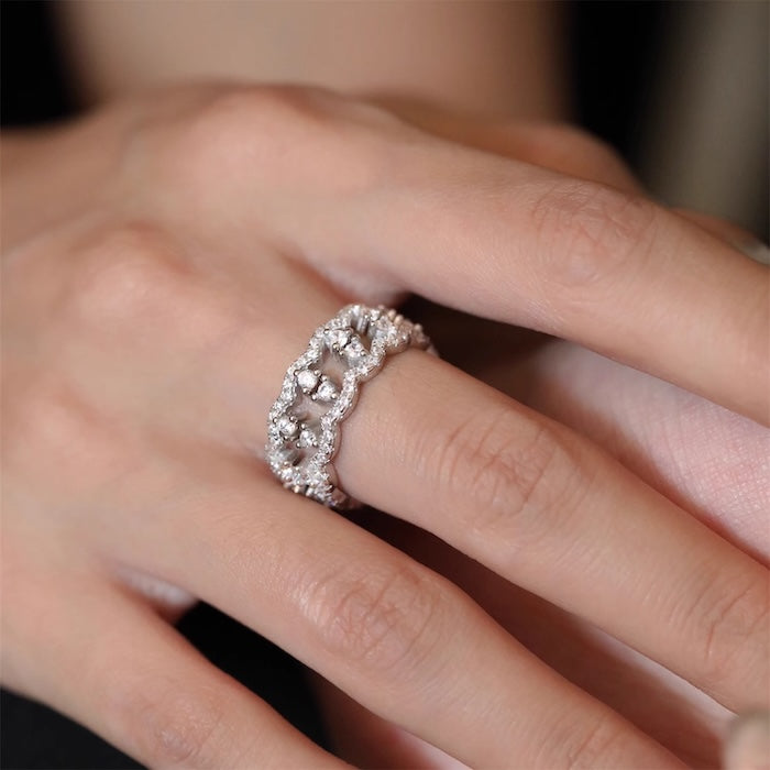 Dazzling Princess Style Lace Ring