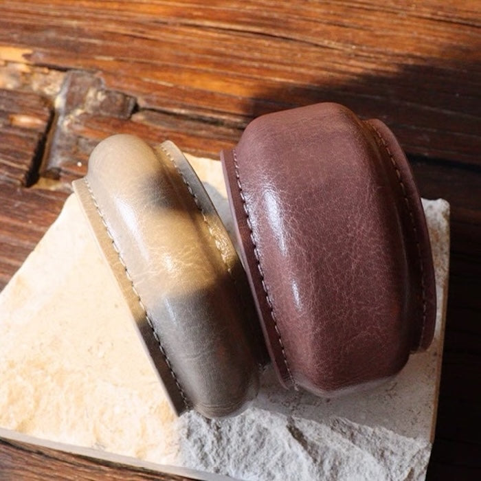 Chunky Minimalist Wide Leather Bangle