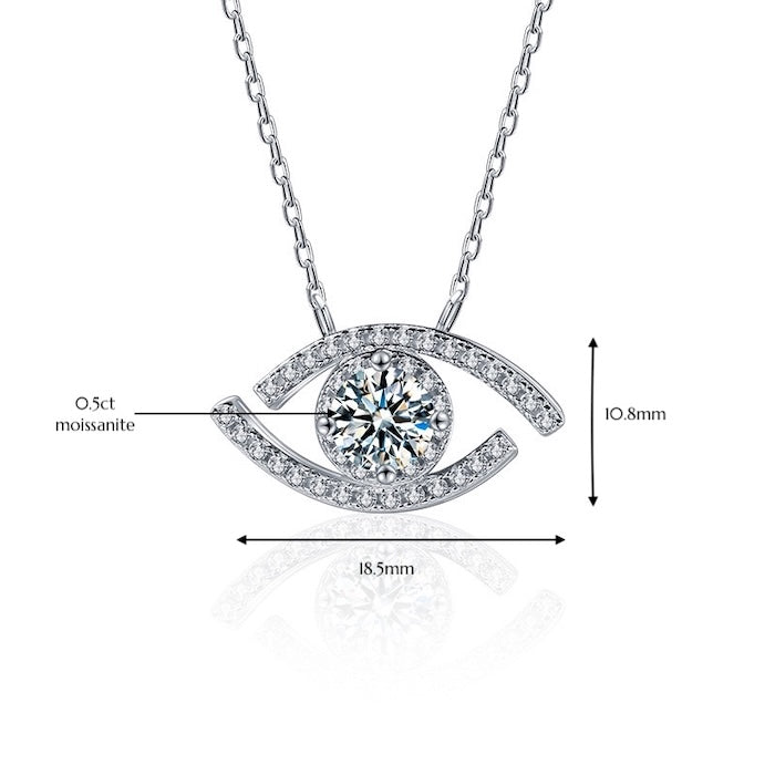 Lucky Eye Moissanite Necklace