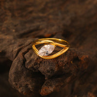 Dazzling Marquise Moissanite Ring