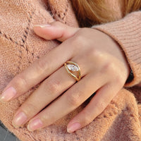 Dazzling Marquise Moissanite Ring