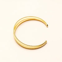 Minimalist Open Bangle Set – Gold & Silver
