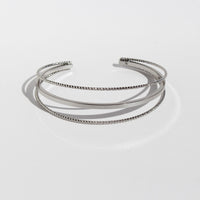 Minimalist Open Bangle Set – Gold & Silver