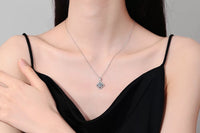 Moissanite Lucky Clover Necklace