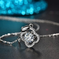 Moissanite Lucky Clover Necklace