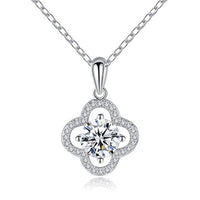 Moissanite Lucky Clover Necklace