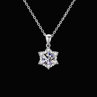 Luxurious Moissanite Snowflake Necklace