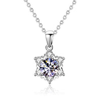 Luxurious Moissanite Snowflake Necklace
