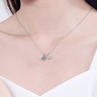Moissanite Bicycle Necklace