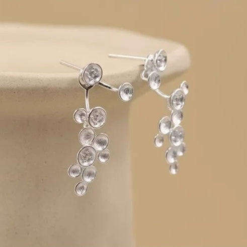 Flower Sky Two Piece Statement Earrings