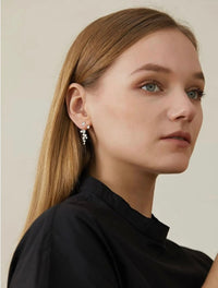 Flower Sky Two Piece Statement Earrings