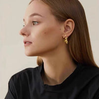 Flower Sky Two Piece Statement Earrings