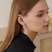 Flower Sky Two Piece Statement Earrings