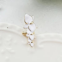 White Orchids Flower Ear Cuff-One Piece-For Left Ear