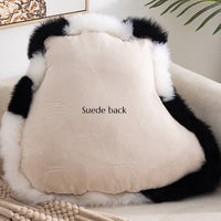 Fluffy Panda Cushion – Natural Wool