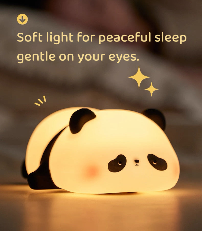 Panda Night Lamp – Soft Silicone Rechargeable Light