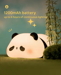 Panda Night Lamp – Soft Silicone Rechargeable Light