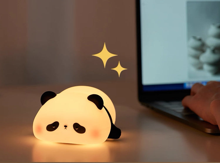Panda Night Lamp – Soft Silicone Rechargeable Light