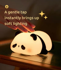 Panda Night Lamp – Soft Silicone Rechargeable Light