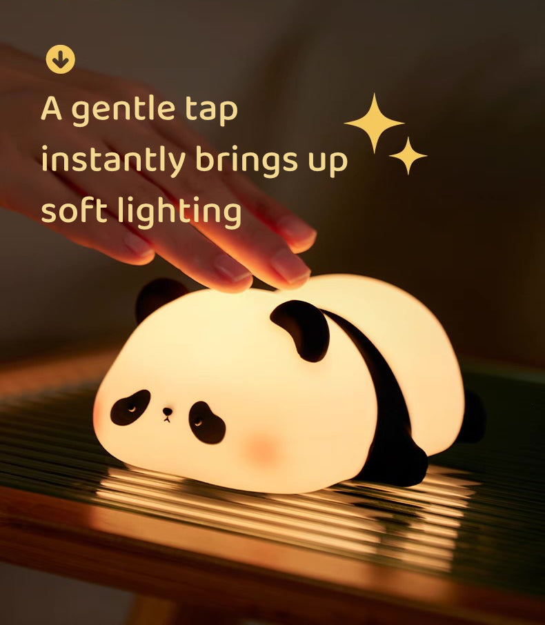 Panda Night Lamp – Soft Silicone Rechargeable Light