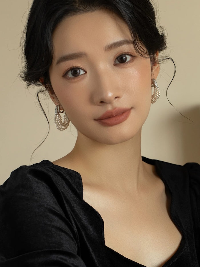 Multi-layer Pear Chain Earrings