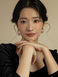 Multi-layer Pear Chain Earrings
