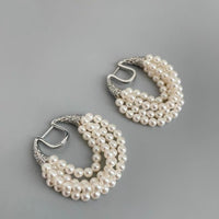 Multi-layer Pear Chain Earrings