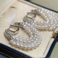 Multi-layer Pear Chain Earrings