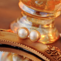 Luxe Pearl Halo Double-Sided Earrings