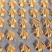 Paper Plane Design Golden Earrings