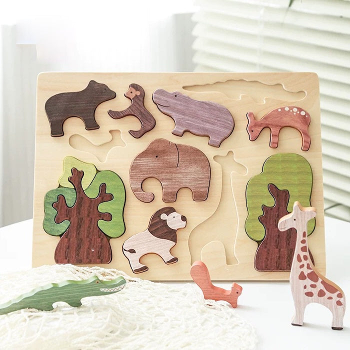 Wooden Safari Animal Puzzle
