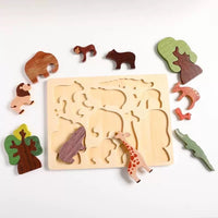 Wooden Safari Animal Puzzle
